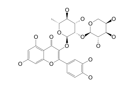 QUERCETIN-3-O-ALPHA-L-ARABINOPYRANOSYL-(1->2)-ALPHA-L-RHAMNOPYRANOSIDE