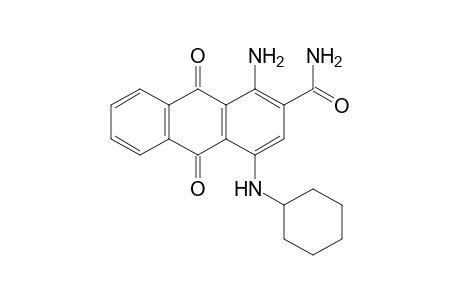 2-Anthracenecarboxamide, 1-amino-4-(cyclohexylamino)-9,10-dihydro-9,10-dioxo-