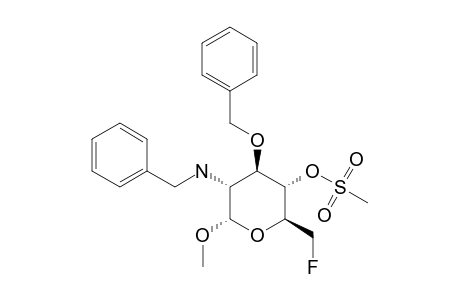 METHYL-2-BENZAMIDO-3-O-BENZYL-2,6-DIDEOXY-6-FLUORO-4-O-MESYL-ALPHA-D-GLUCOPYRANOSIDE