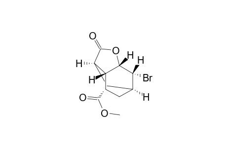 3,6-Methanobenzofuran-8-carboxylic acid, 7-bromooctahydro-2-oxo-, methyl ester, (3.alpha.,3a.beta.,6.alpha.,7.beta.,7a.beta.,8R*)-