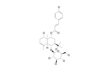 9-ALPHA-O-(E-PARA-HYDROXYCINNAMOYL)-1-ALPHA,6-ALPHA,11-TRIHYDROXY-TRANS-EUDESM-3-EN-6-O-BETA-D-GLUCOPYRANOSIDE