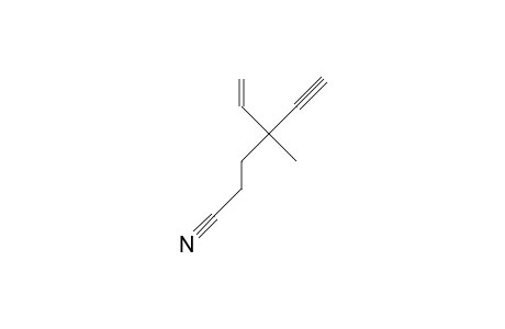 (R)-4-Methyl-4-vinyl-5-hexynonitrile
