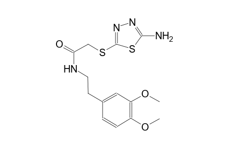 2-[(5-amino-1,3,4-thiadiazol-2-yl)sulfanyl]-N-[2-(3,4-dimethoxyphenyl)ethyl]acetamide
