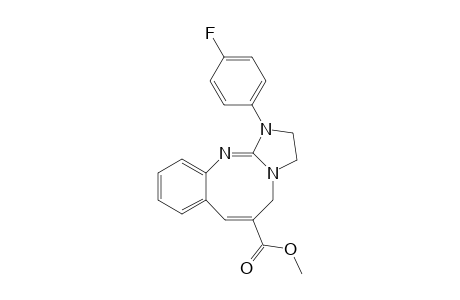6-(Methoxycarbonyl)-1-(p-fluorophenyl)-1,2,3,5-tetrahydroimidazo[2,3-b]-(1,3)-benzodiazocine