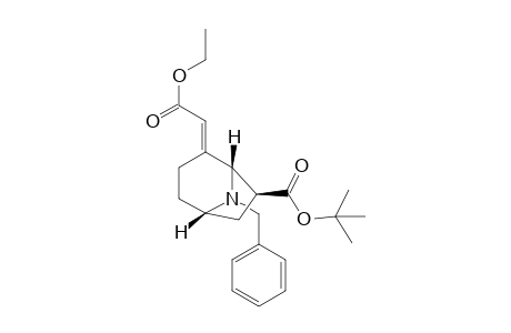 Ethyl (E,1RS,5RS,7RS)-(8-benzyl-7-(t-butoxycarbonyl)-8-aza-bicyclo[3.2.1]oct-2-ylidene)-acetate