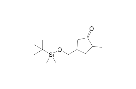 3-(tert-Butyldimethylsilyloxymethyl)-5-methylcyclopentanone