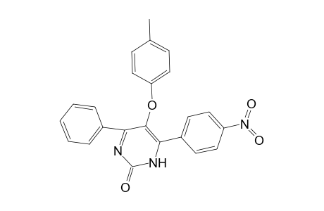 2(1H)-Pyrimidinone, 5-(4-methylphenoxy)-4-(4-nitrophenyl)-6-phenyl-