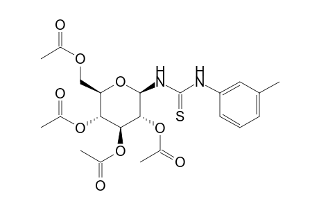 1-Deoxy-1-[3-(m-tolyl)-2-thioureido]-.beta.-d-glucopyranose 2,3,4,6-tetraacetate