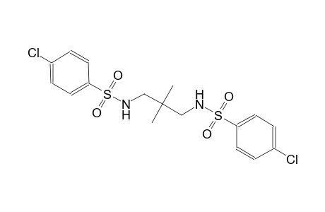 4-chloro-N-(3-{[(4-chlorophenyl)sulfonyl]amino}-2,2-dimethylpropyl)benzenesulfonamide