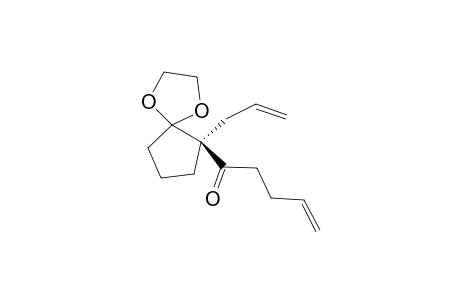 (S)-1-(1-Allyl-2,2-ethylenedioxycyclopentan-1-yl)pent-4-en-1-one