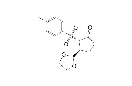 (2R,3R),(2S,3S)-3-(1,3-Dioxolan-2-yl)-2-(p-tolylsulfonyl)-1-cyclopentanone
