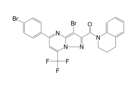 1-{[3-bromo-5-(4-bromophenyl)-7-(trifluoromethyl)pyrazolo[1,5-a]pyrimidin-2-yl]carbonyl}-1,2,3,4-tetrahydroquinoline
