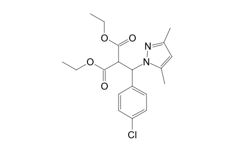 DIETHYL-2-[(4-CHLOROPHENYL)-(3,5-DIMETHYL-PYRAZOL-1-YL)-METHYL]-MALONATE