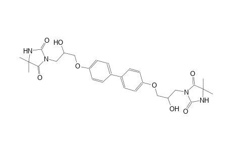 2,4-imidazolidinedione, 3-[3-[[4'-[3-(4,4-dimethyl-2,5-dioxo-1-imidazolidinyl)-2-hydroxypropoxy][1,1'-biphenyl]-4-yl]oxy]-2-hydroxypropyl]-5,5-