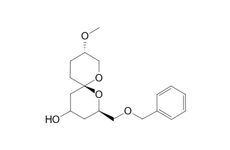 (2R,4RS,6R,9S)-2-((Benzyloxy)methyl)-9-methoxy-1,7-dioxaspiro[5.5]undecan-4-ol