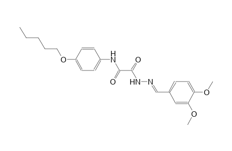 acetic acid, oxo[[4-(pentyloxy)phenyl]amino]-, 2-[(E)-(3,4-dimethoxyphenyl)methylidene]hydrazide
