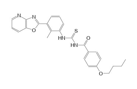 N-(4-butoxybenzoyl)-N'-(2-methyl-3-[1,3]oxazolo[4,5-b]pyridin-2-ylphenyl)thiourea