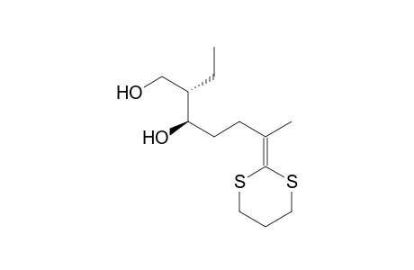 (2S,3R)-6-(1,3-dithian-2-ylidene)-2-ethyl-heptane-1,3-diol