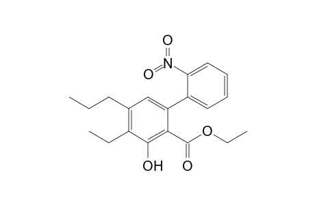 Ethyl 4-ethyl-3-hydroxy-2'-nitro-5-propylbiphenyl-2-carboxylate
