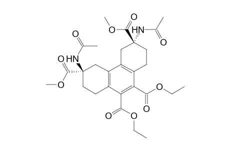 Dimethyl (3R,6R)-3,6-Diacetamido-9,10-bis(ethoxycarbonyl)-1,2,3,4,5,6,7,8-octahydrophenanthrene-3,6-dicarboxylate