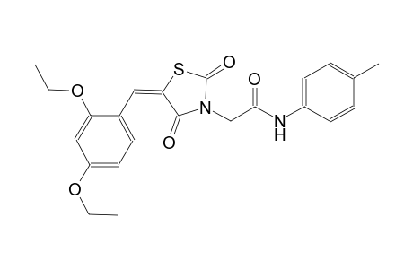 2-[(5E)-5-(2,4-diethoxybenzylidene)-2,4-dioxo-1,3-thiazolidin-3-yl]-N-(4-methylphenyl)acetamide