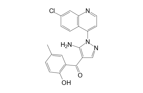 5-Amino-1-(7-chloroquinolin-4-yl)-4-(2-hydroxy-5-methylbenzoyl)-1H-pyrazole