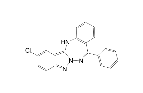 7-Chloro-12-phenyl-5H-indazolo[3,2-b]-1,3,4-benzotriazepine