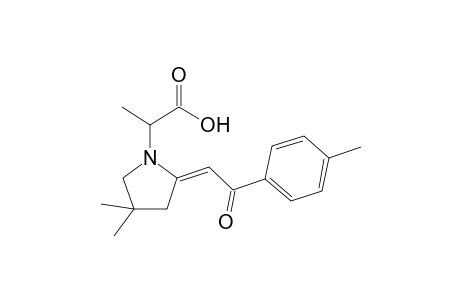 2-[(2E)-2-[2-keto-2-(p-tolyl)ethylidene]-4,4-dimethyl-pyrrolidino]propionic acid
