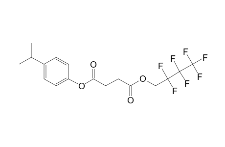 Succinic acid, 2,2,3,3,4,4,4-heptafluorobutyl 4-isopropylphenyl ester