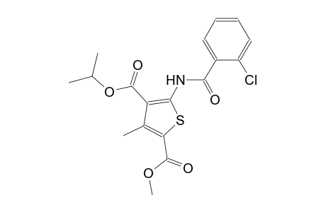 4-isopropyl 2-methyl 5-[(2-chlorobenzoyl)amino]-3-methyl-2,4-thiophenedicarboxylate