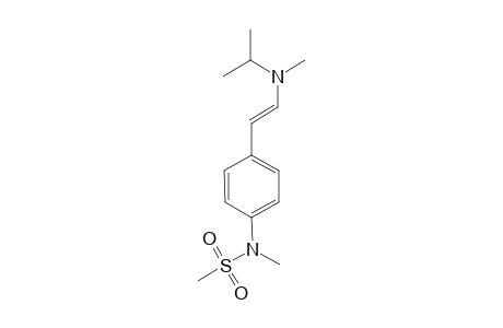 N-methyl-N-[-4-[2-[N-methyl-N-(1-methylethyl)amino)ethenyl)phenyl]methanesulfonamide