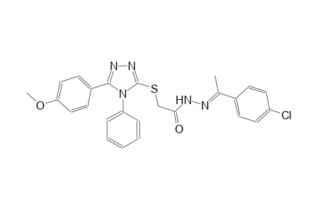 acetic acid, [[5-(4-methoxyphenyl)-4-phenyl-4H-1,2,4-triazol-3-yl]thio]-, 2-[(E)-1-(4-chlorophenyl)ethylidene]hydrazide