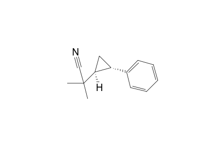 2-methyl-2-[(1S,2S)-2-phenylcyclopropyl]propanenitrile