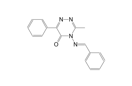 1,2,4-triazin-5(4H)-one, 3-methyl-6-phenyl-4-[[(E)-phenylmethylidene]amino]-