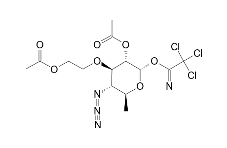 3-O-(2-ACETOXYETHYL)-4-AZIDO-2-O-ACETYL-4,6-DIDEOXY-ALPHA-D-GLUCOPYRANOSYL-TRICHLOROACETIMIDATE