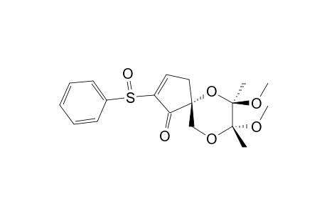 (5S,7R,8R)-7,8-Dimethoxy-7,8-dimethyl-2-(phenylsulfinyl)-6,9-dioxaspiro[4.5]decan-1-one