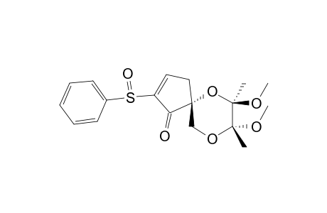 (5S,7R,8R)-7,8-Dimethoxy-7,8-dimethyl-2-(phenylsulfinyl)-6,9-dioxaspiro[4.5]decan-1-one