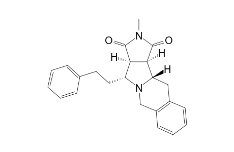 2,3,3a.alpha.,4.alpha.,6,11,11a.beta.,11b.alpha.-octahydro-2-methyl-4-(2-phenylethyl)-1H-pyrrolo[3',4':3,4]-pyrrolo[1,3-b]isoquinoline-1,3-dione