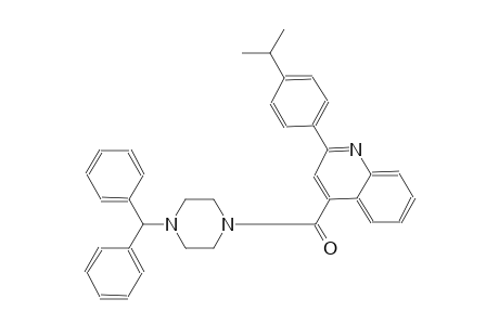 4-[(4-benzhydryl-1-piperazinyl)carbonyl]-2-(4-isopropylphenyl)quinoline