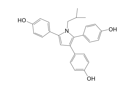 1-(2-Methylpropyl)-2,3,5-tris(4-hydroxyphenyl)-1H-pyrrole