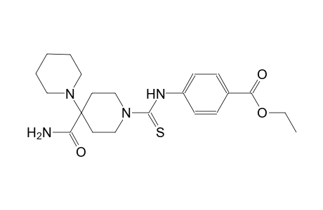 ethyl 4-(4'-carbamoyl-[1,4'-bipiperidine]-1'-carbothioamido)benzoate