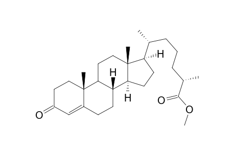 Methyl (2S,6R)-6-((8S,10R,13R,14S,17R)-10,13-dimethyl-3-oxo-2,3,6,7,8,9,10,11,12,13,14,15,16,17-tetradecahydro-1H-cyclopenta[a]phenanthren-17-yl)-2-methylheptanoate