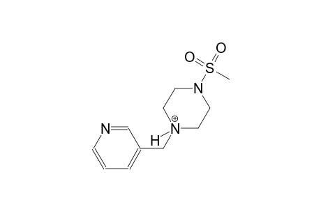 1-(methylsulfonyl)-4-(3-pyridinylmethyl)piperazin-4-ium