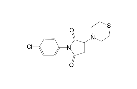1-(4-chlorophenyl)-3-(4-thiomorpholinyl)-2,5-pyrrolidinedione
