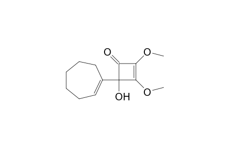 4-(1-Cycloheptenyl)-2,3-dimethoxy-4-hydroxy-2-cyclobuten-1-one