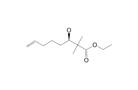 (3R)-3-hydroxy-2,2-dimethyl-oct-7-enoic acid ethyl ester