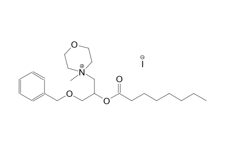 4-[3-(benzyloxy)-2-(octanoyloxy)propyl]-4-methylmorpholin-4-ium iodide