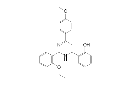 2-[2-(2-ethoxyphenyl)-4-(4-methoxyphenyl)-1,2,5,6-tetrahydropyrimidin-6-yl]phenol