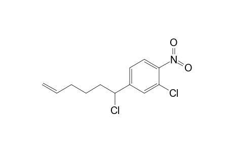 2-Chloro-4-(1-chlorohex-5-enyl)-1-nitrobenzene