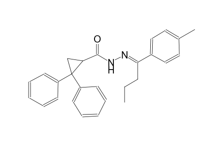cyclopropanecarboxylic acid, 2,2-diphenyl-, 2-[(E)-1-(4-methylphenyl)butylidene]hydrazide